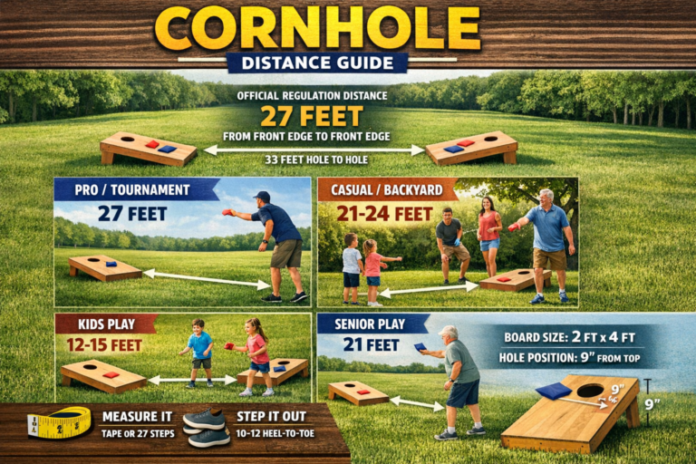 How Far Apart Are Cornhole Boards