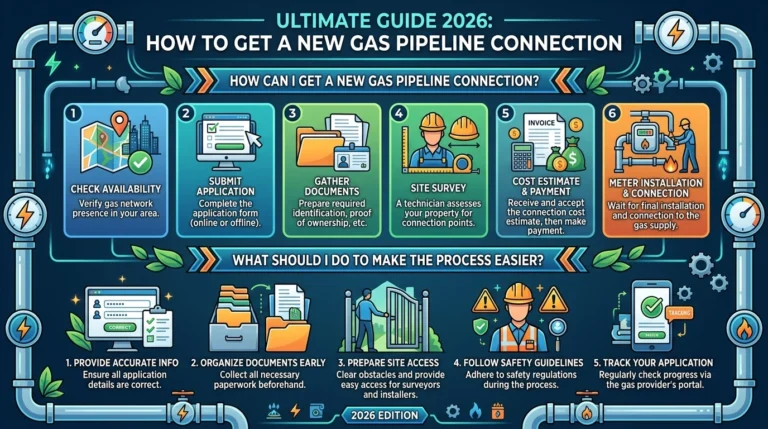 how can i get a new gas pipeline connection in india ? what should i do to make the process easier?